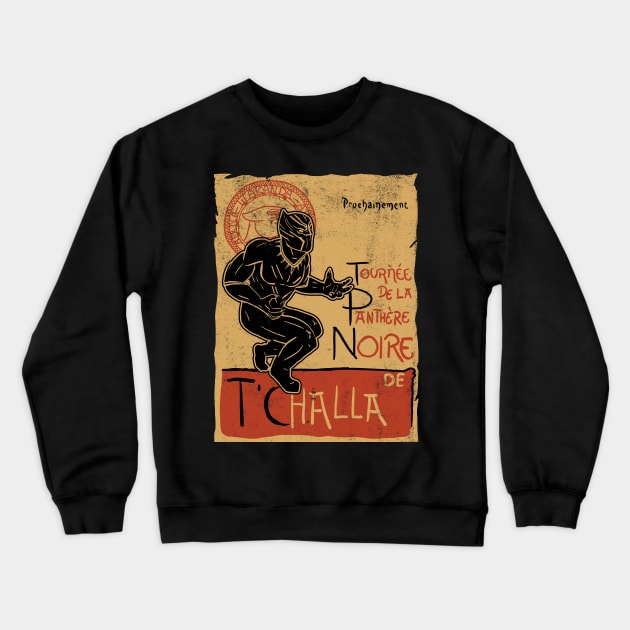 Tournee de la panthere noire Crewneck Sweatshirt by LegendaryPhoenix